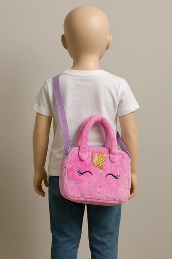 Sac bandoulière licorne rose