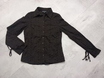Chemise ajourée marron Taille 38
