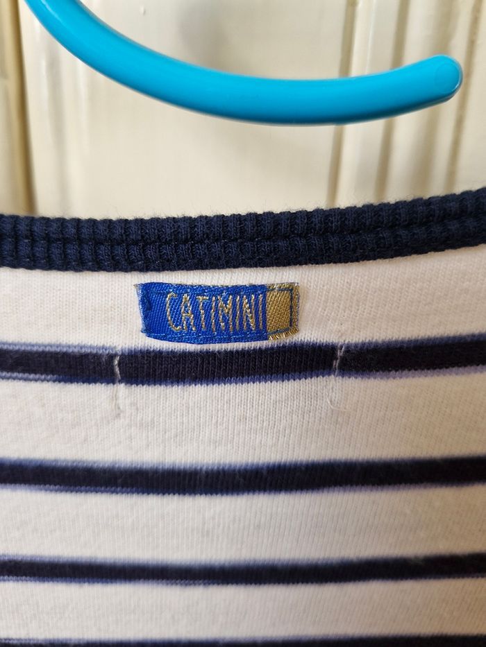 Catimini robe courte marinière manches longues 10ans - photo numéro 6