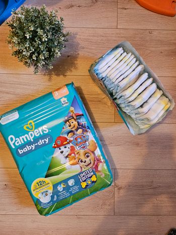 Lot de 93 Couches Pampers Baby dry taille 3 Neuf 🌸