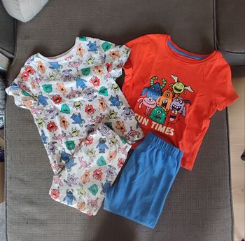Lot pyjamas deux pièces motif monstres pour garçon Primark