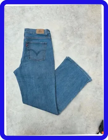 Jean Levi's 512 W30|FR40 coupe droite bleu Femme-Women pan068b