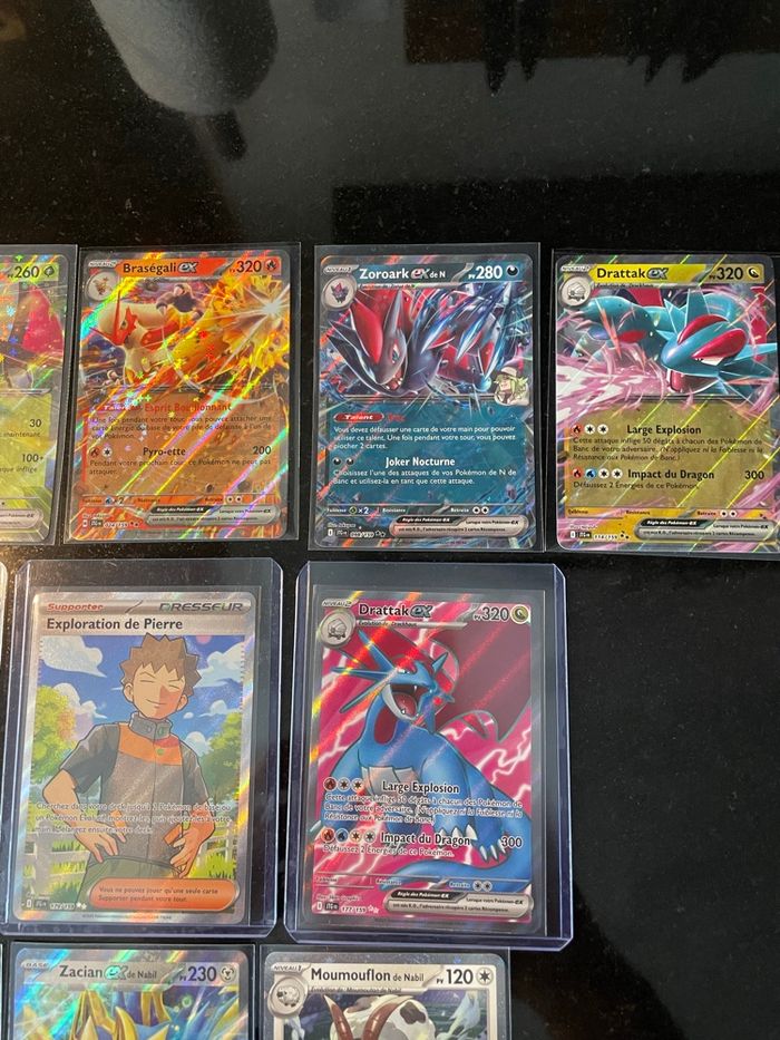 Lot de 11 cartes AR EX Full art EV09 aventure ensemble - photo numéro 2