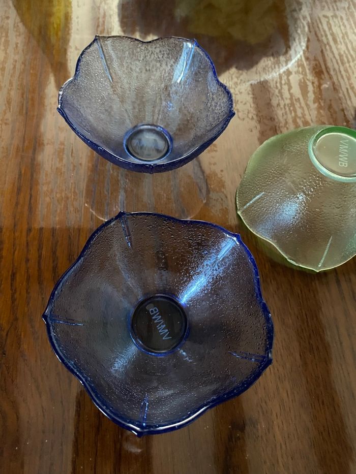 set 5 coupes/coupelles/bols à snack, vintage français 1980-1990, - photo numéro 4