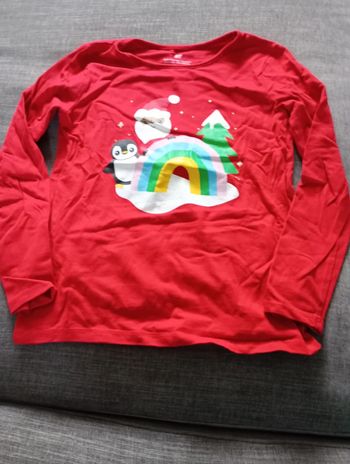 Tee shirt noël 122/128cm