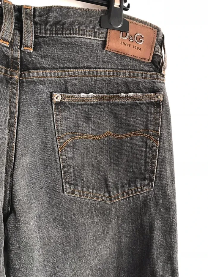 Jean homme Dolce&Gabbana noir effet délavé - photo numéro 14