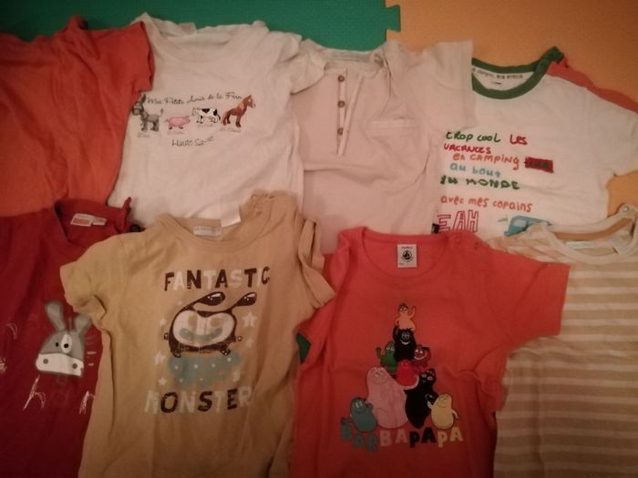 Lot de 8 tee shirt taille 18mois différentes marques