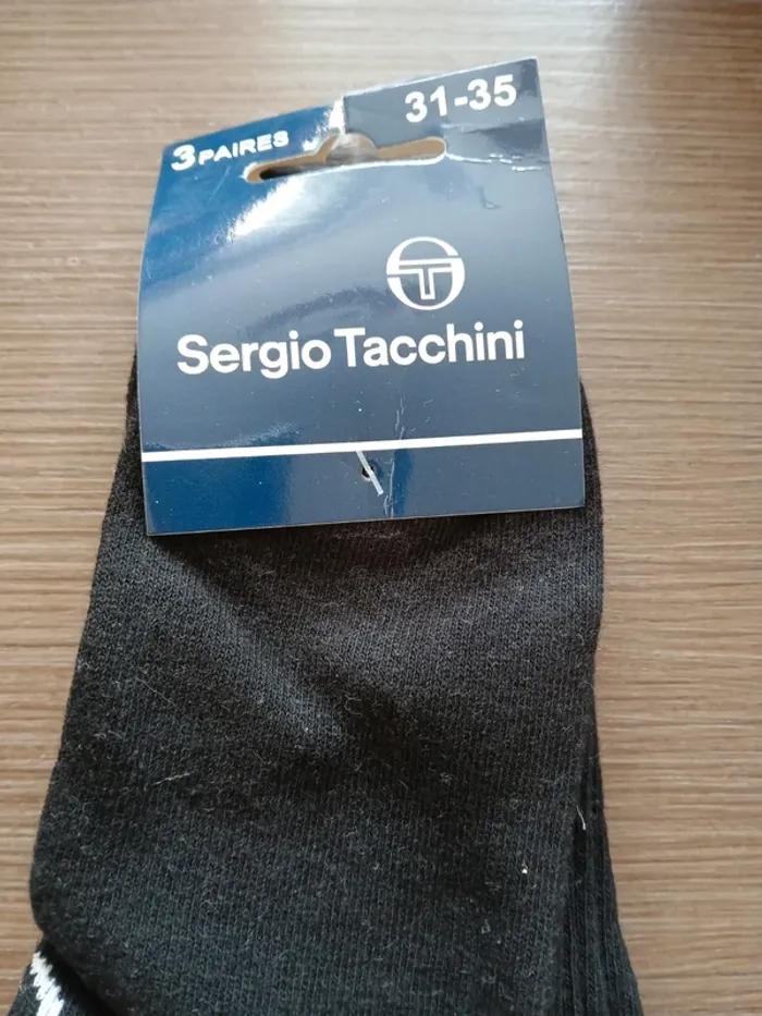Lot de 3 paires de mi chaussettes Sergio tacchini 31/35 - photo numéro 2