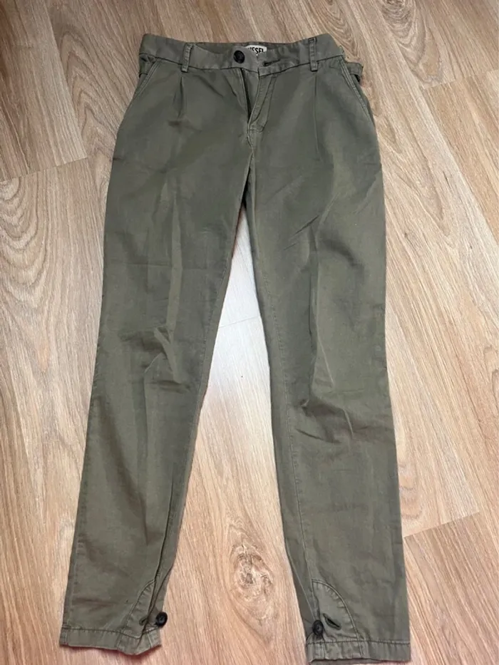 pantalon vert kaki Diesel style cargo