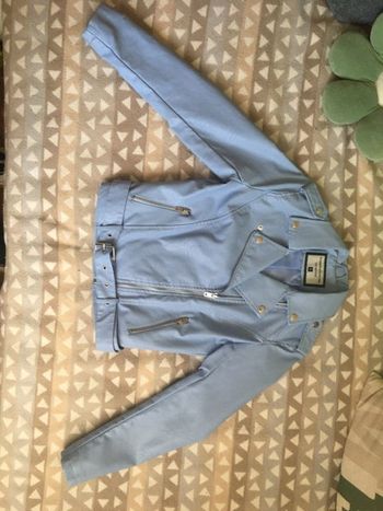 Blouson veste Perfecto Bleu Ciel Taille 36 Taille S Neuf jamais porté
