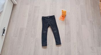 Jeans skinny garçon noir délavé, Kiabi, taille 3 ans