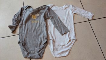 Lot de 2 bodys garçon 6-12 mois