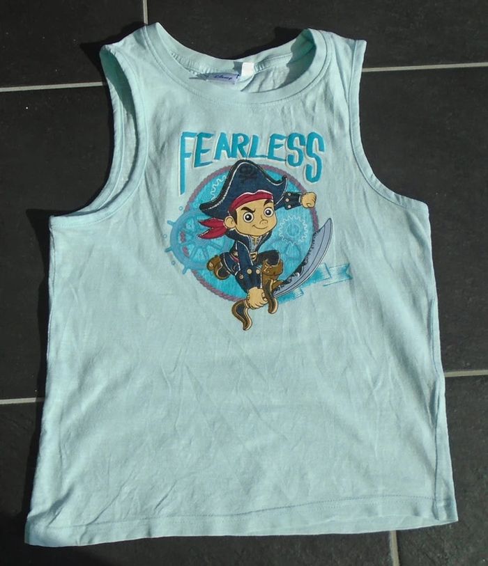 Tee shirt sans manches "Jake et les pirates" garçon 8 ans