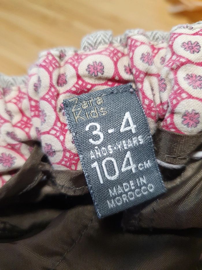 Pantalon Zara 3-4 ans 104 cm - photo numéro 6