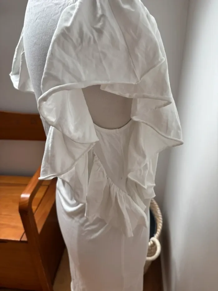 🤍 Robe Zadig & Voltaire blanche volants - décontractée & stylée - M - photo numéro 11