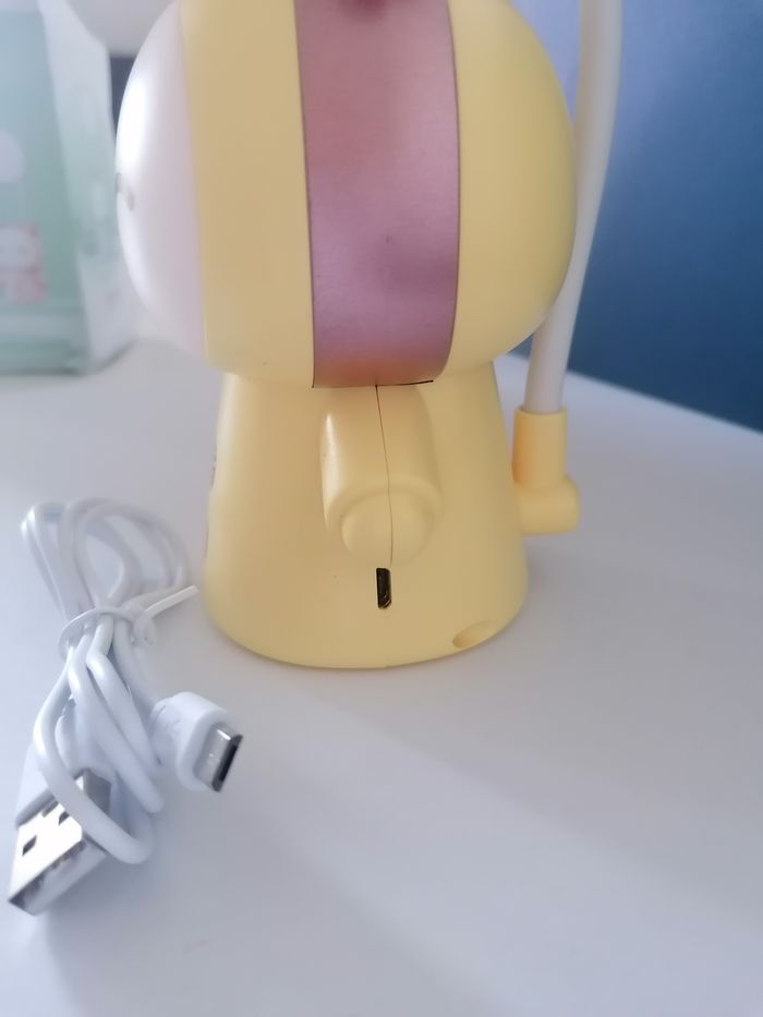 lampe Kawaii Led rechargeable jaune - photo numéro 6