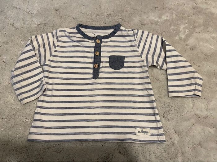 T-shirt manches longues - ZY Newborn - 6/9 mois