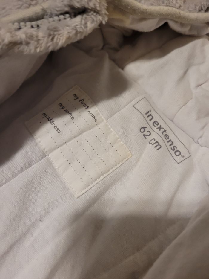 ​🐰 Combinaison Pilote Hiver Bébé Douce 62 cm - In Extenso - photo numéro 3