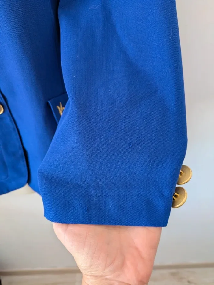 Veste brodée boutons dorés - Schneberger - taille 44 - photo numéro 4