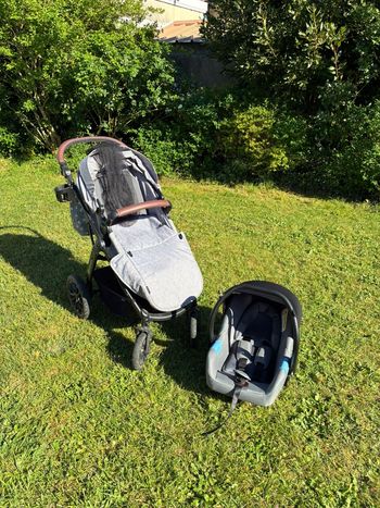 Kinderkraft Xmoov Poussette Trio Gris complète