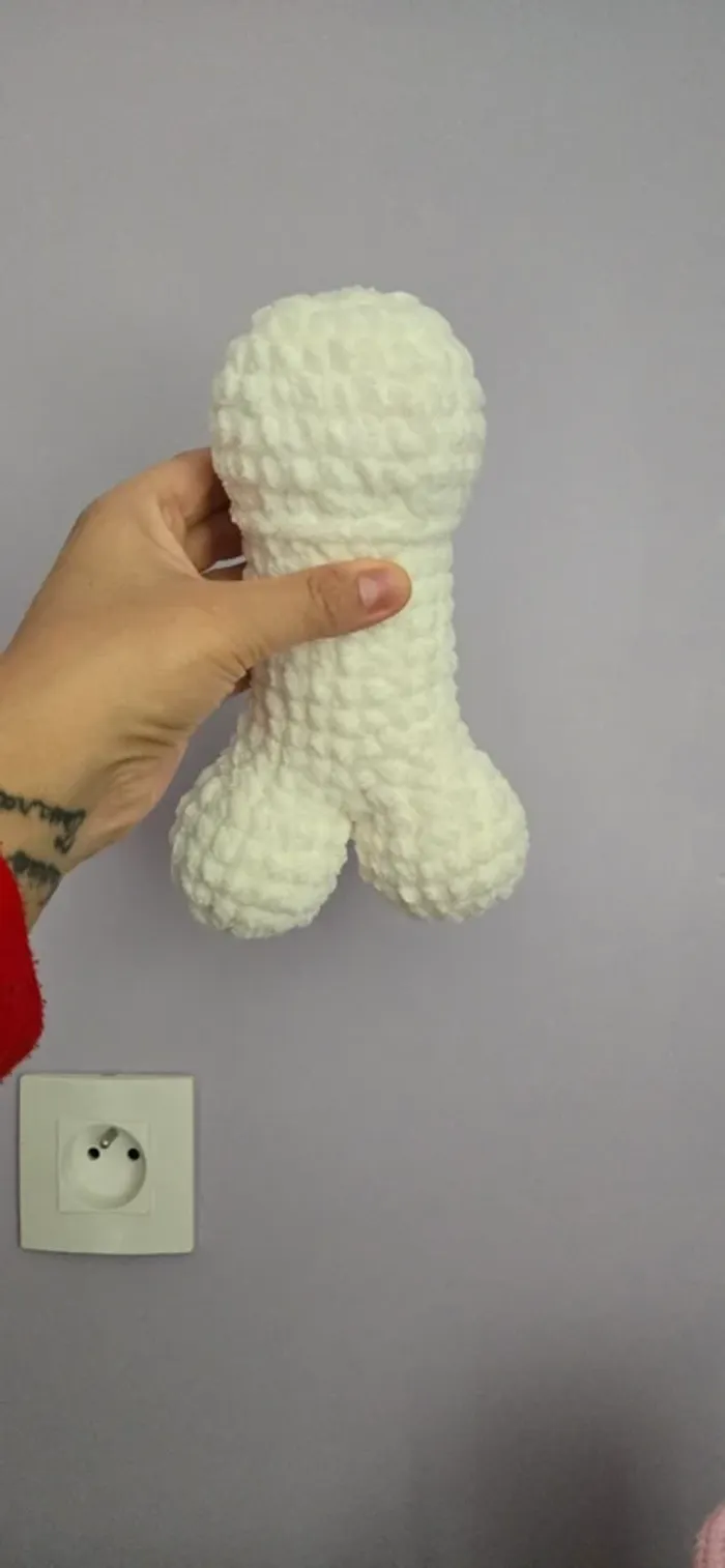 Peluche zizi géant blanc neuf - photo numéro 5
