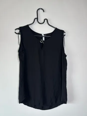 👚haut noir - taille S - très bon état- ny collection- transparent