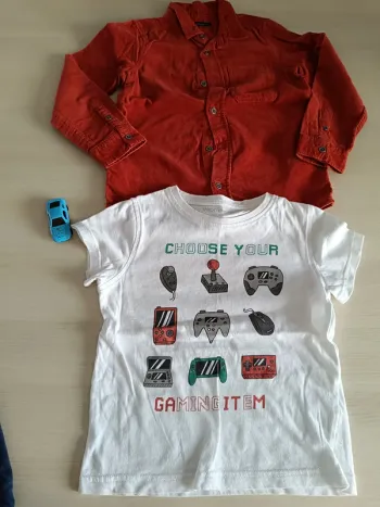 chemise + t-shirt