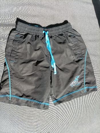 Short marron et turquoise