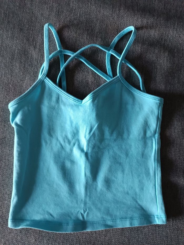 Débardeur crop-top Tally Weijl XXS turquoise très bon état
