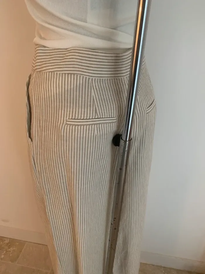 Mango pantalon lin T 36 - photo numéro 3
