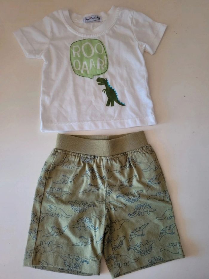 Lot 4 ensembles shorts +tee-shirts 6 mois marques mélangé - photo numéro 2