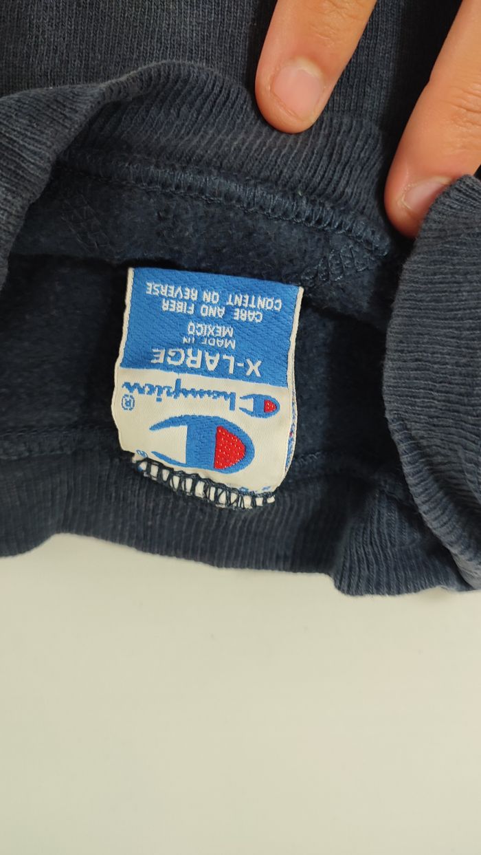 Vêtement Homme Sweatshirts Sweats pull bleu marine Champion taille XL S #Retrostreet - photo numéro 2