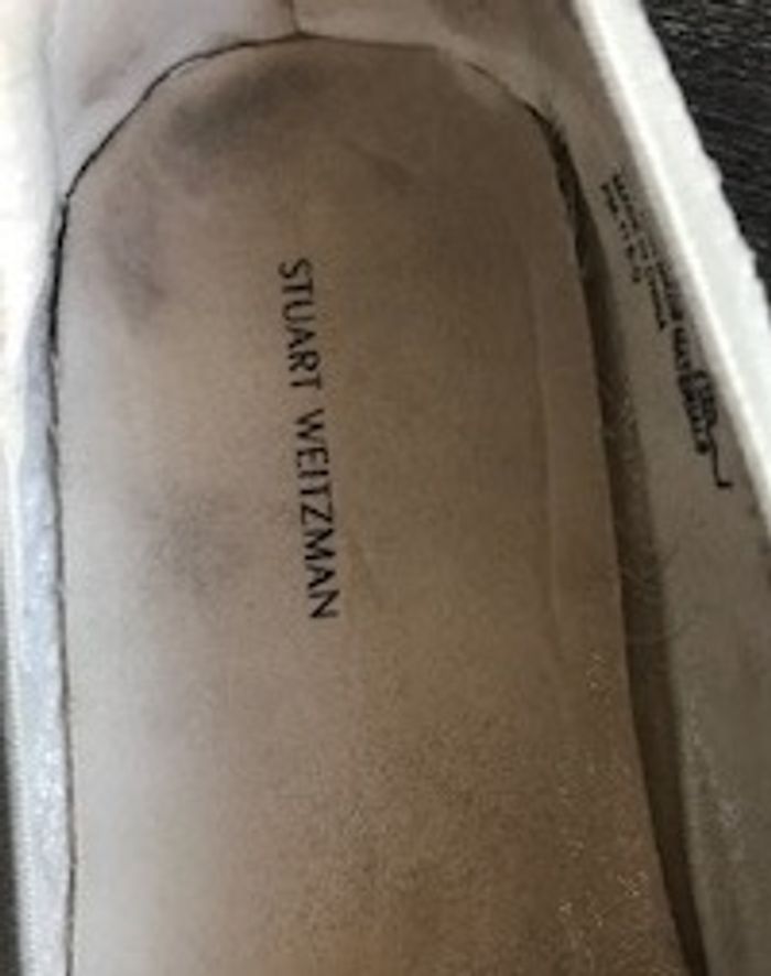 Ballerines de qualité gris pailleté Stuart Weitzman - photo numéro 4