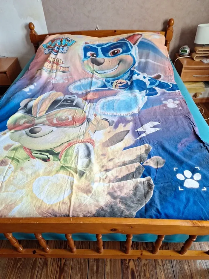 Housse de couette pat patrouille lit 1 personne