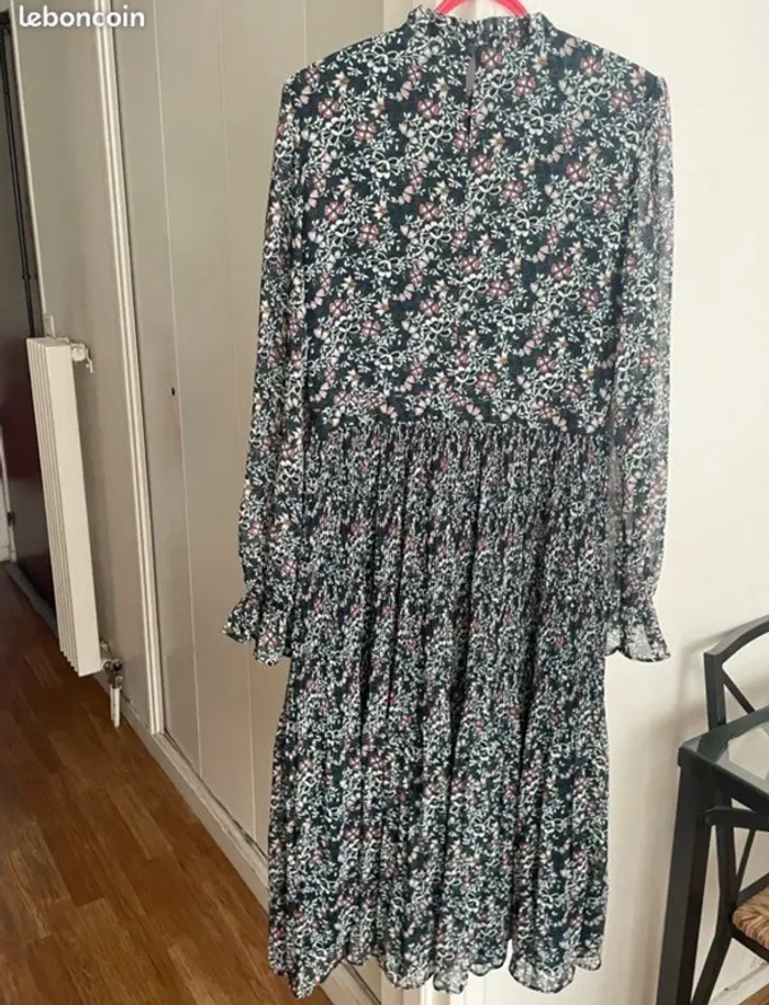 Robe mi-longue bohème fleurie Monoprix femme - photo numéro 7