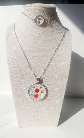 Parure coquelicot