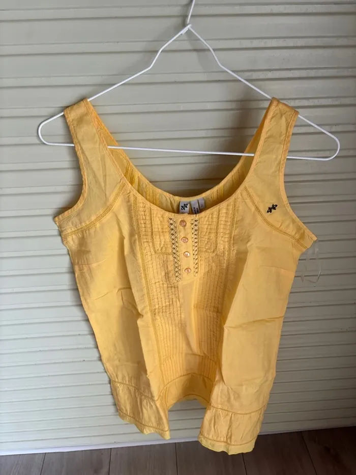 Débardeur teeshirt Oxbow enfant jaune