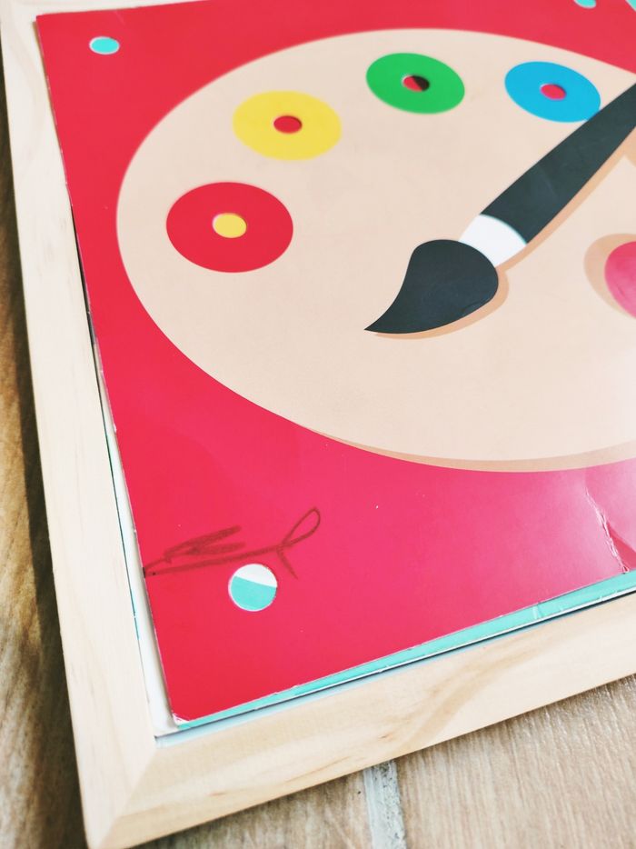 🌈Jeu des couleurs Montessori avec divers dessins et pions aimantés - photo numéro 5