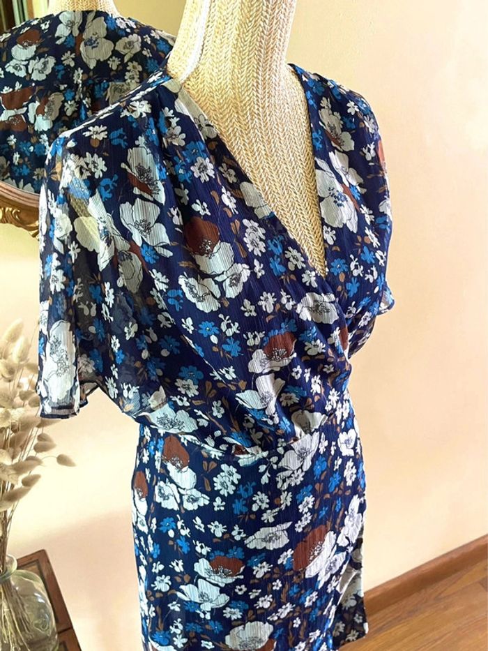 Robe Évasée avec Motif Floral - mango - Taille L - photo numéro 9