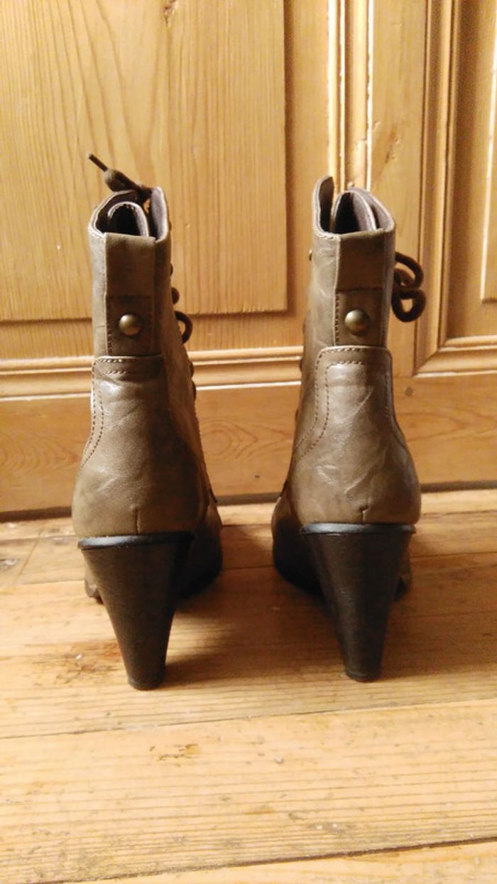 Bottines beige kaki Savannah - photo numéro 2