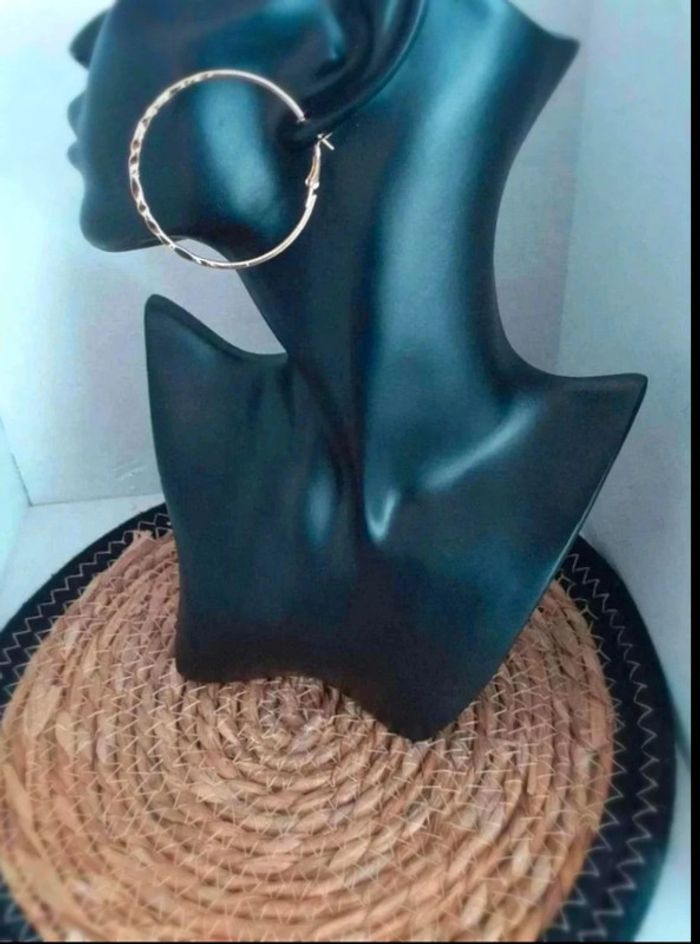 Boucles D'oreilles créoles J3 - photo numéro 2