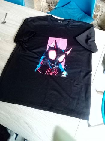 T shirt noir chat trendys