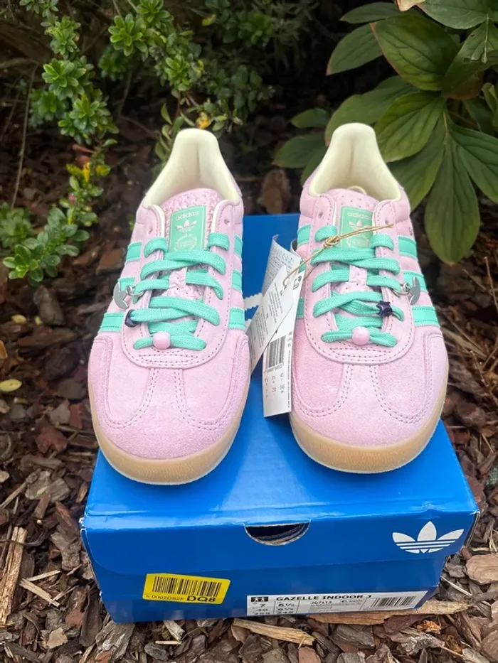🟢 Adidas Gazelle bliss lilac/acid mint– Taille 40 🟢 - photo numéro 2