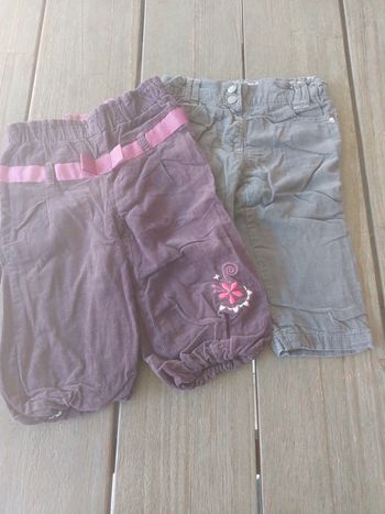 Lot 2 pantalons 12 mois