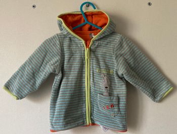 veste gilet à capuche zippé garçon 9 mois