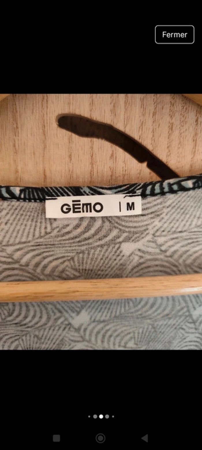 Robe fluide portefeuille - Imprimé graphique - Taille M Gémo - photo numéro 9