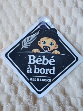 Plaque pour voiture all blacks