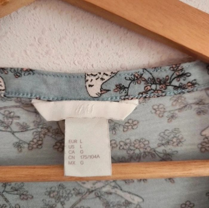 Blouse bleu ciel à motifs – Taille L – H&M – Bon état - photo numéro 5