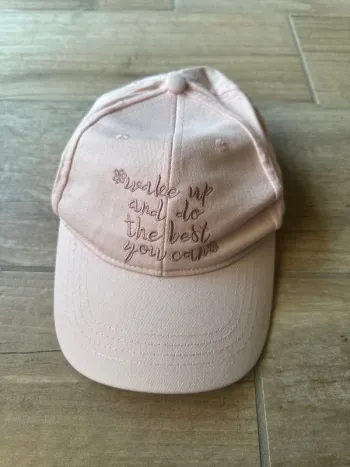 Casquette fille été rose