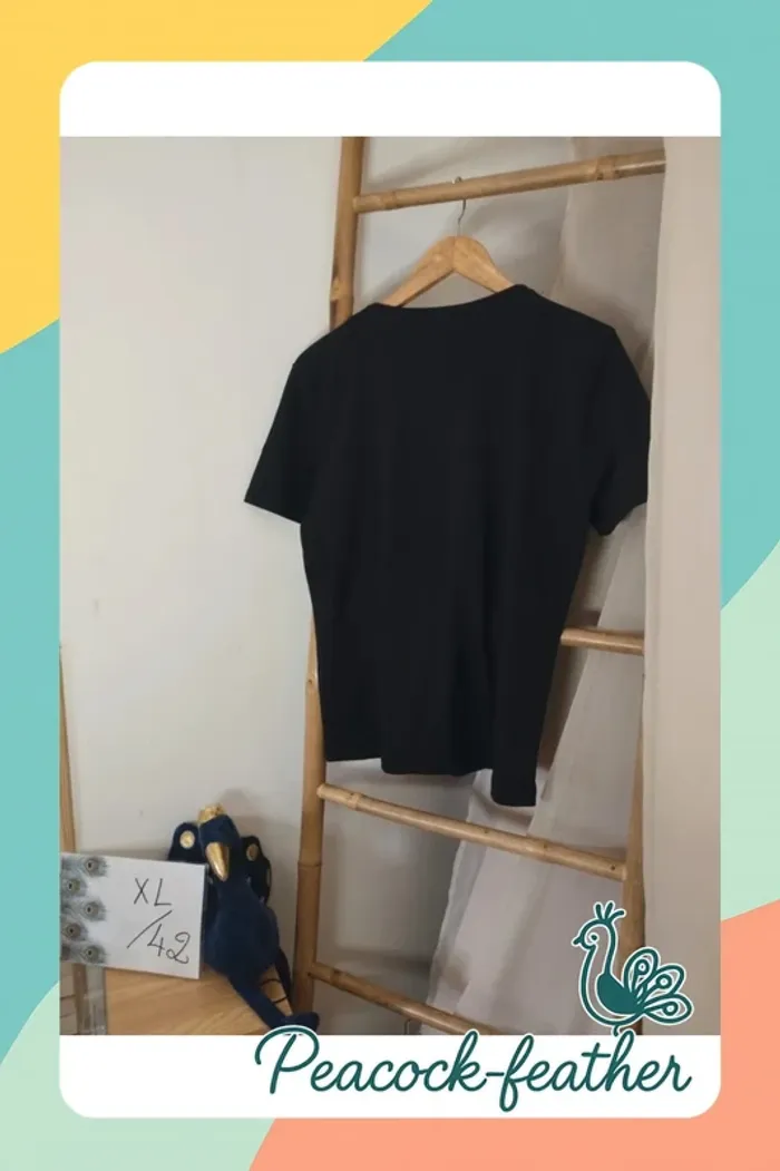 T-shirt noir neuf Luchini xl - photo numéro 6